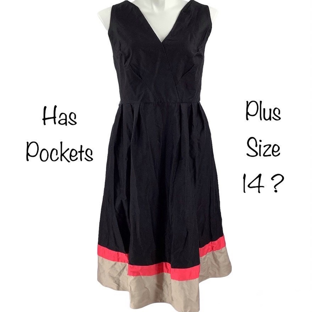 Calvin Klein Sleeveless Striped Hem Dress